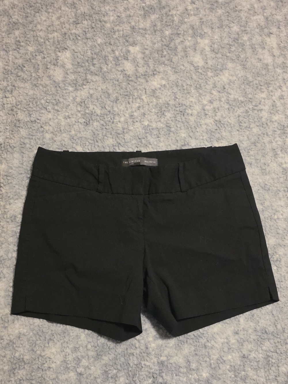 The Limited Ideal Stretch Black Chino Shorts Women's 6 Mid Rise 5" Inseam